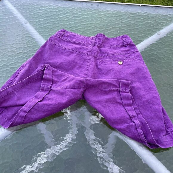 Vintage Kikomo High Rise Mom Shorts Women Junior 9/10 Pleated Front Bermuda - Picture 5 of 9